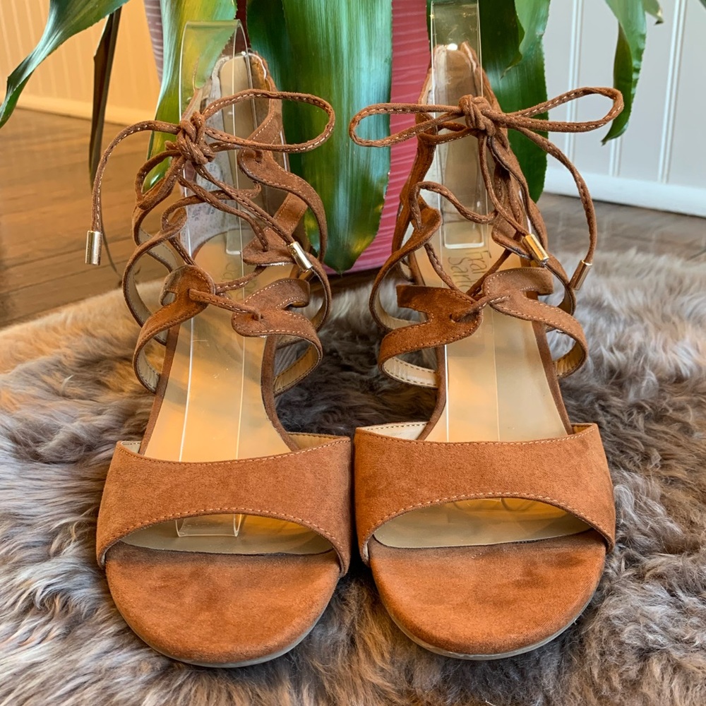 Franco Sarto Mollie Vegan Leather Wedge Sandals - Picture 3 of 8